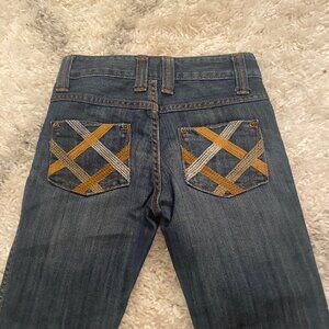 Vintage Vigoss Flare Jeans With Embroidered Back Pockets size 10